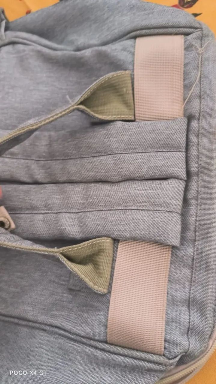 bolsa de maternidade cinza - Foto 5