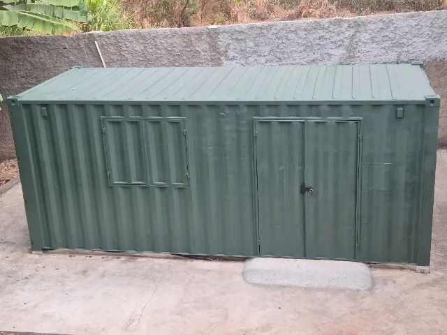 Container 20 pés adaptado - isolamento + elétrica + laudo de habitabilidade