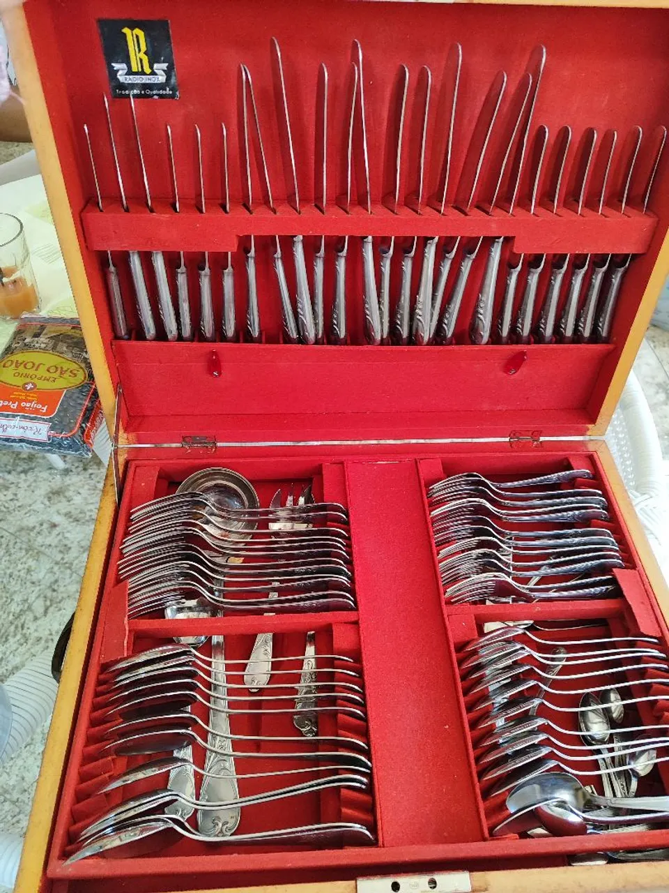 Faqueiro Completo Rádio Inox - 100 peças