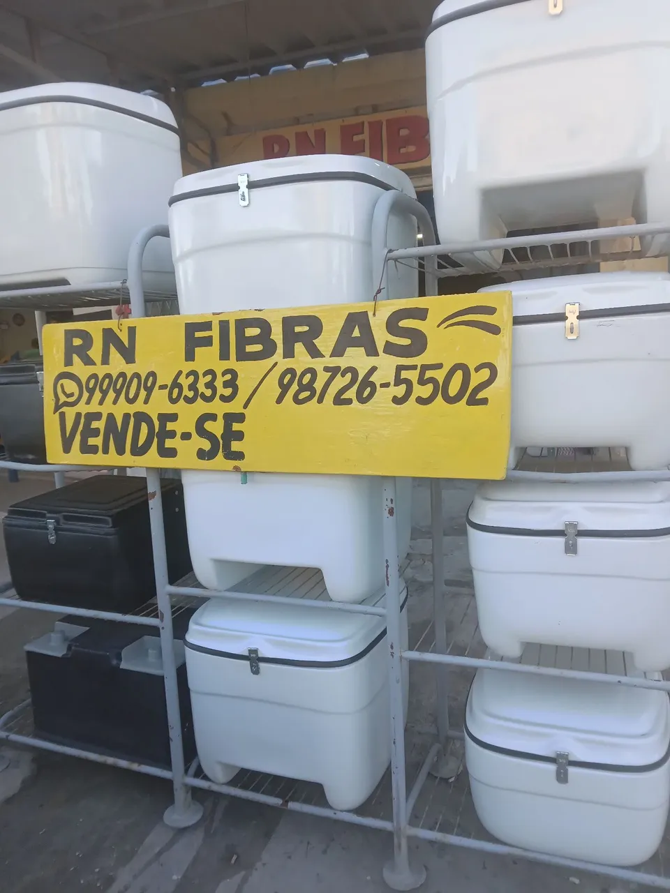 Baús para moto de fibra RN Fibras - Diversas cores
