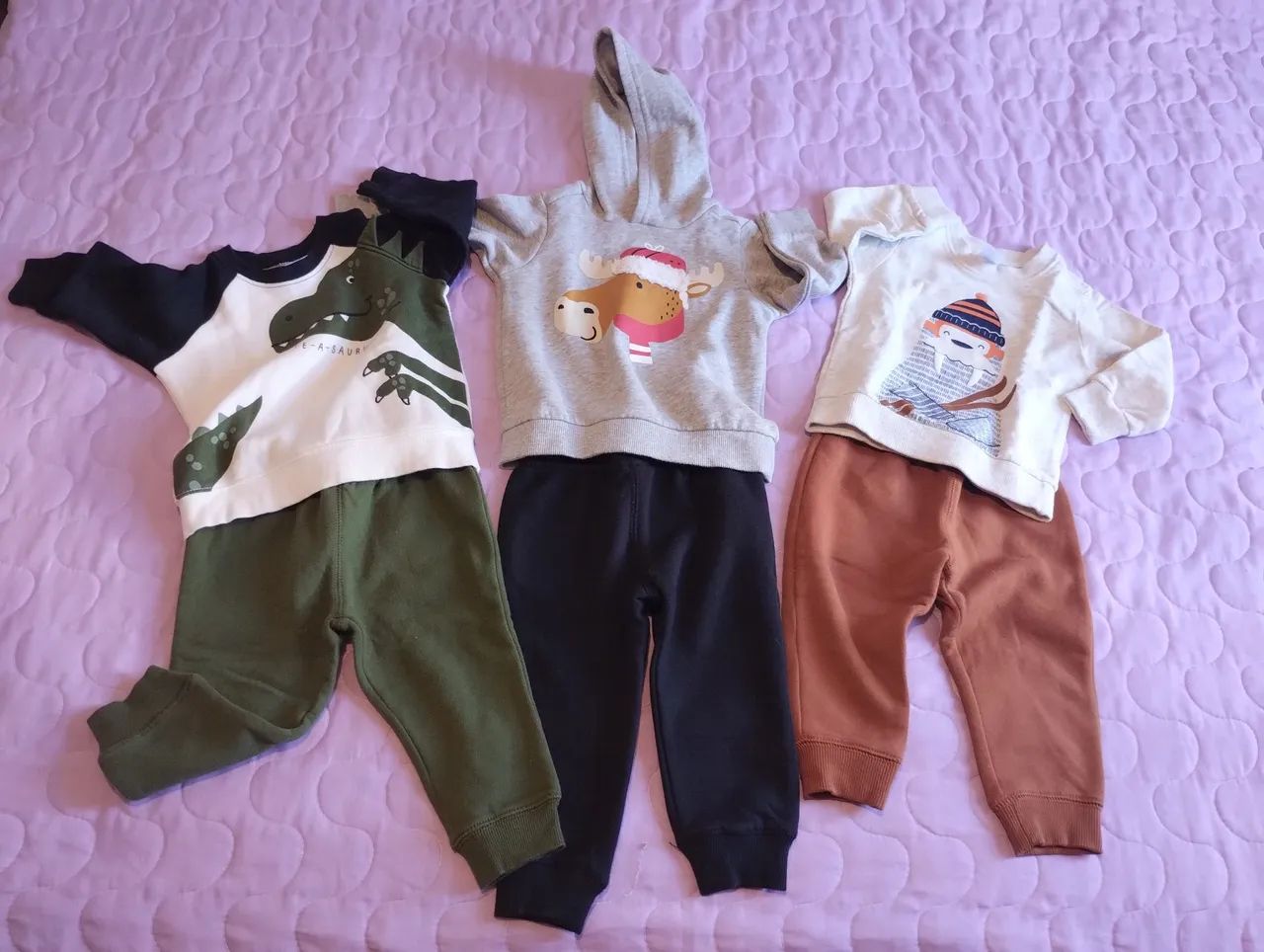 Conjunto moleton  Bebê - Carter's - 12 meses - Foto 2