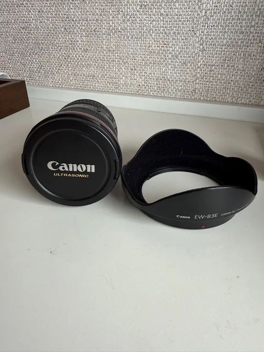 Lente Canon para Câmera -Lente  Ef 17-40mm F/4l Usm Com Parasol EW-83E