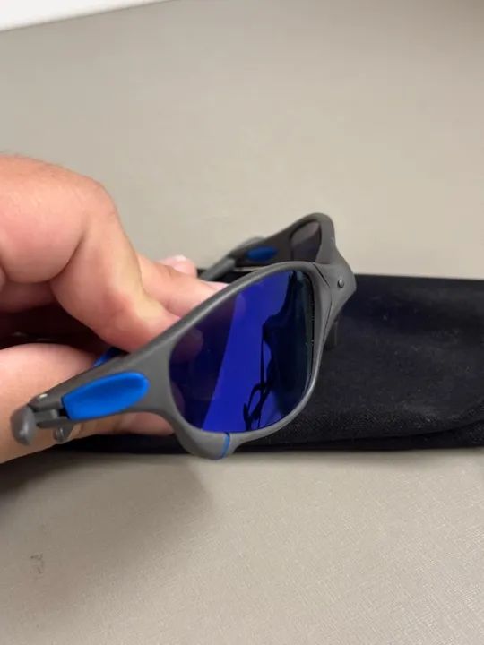 Óculos Oakley  - Lentes Azul Espelhadas   - Foto 5