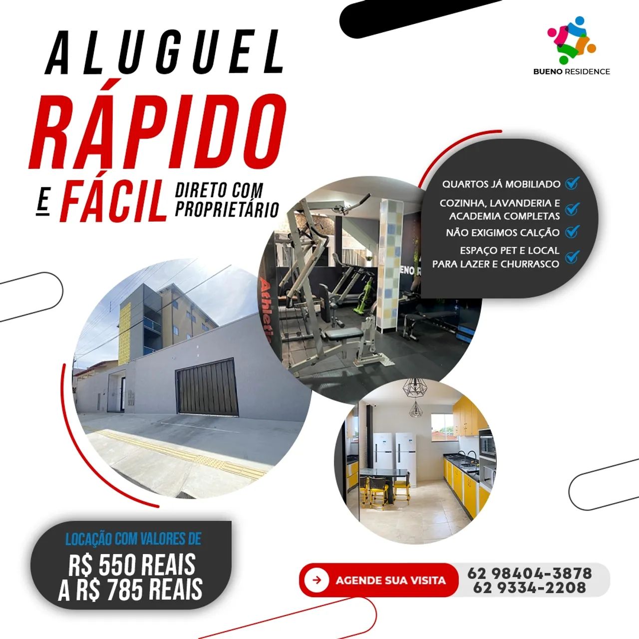 Loft para aluguel com mobília no Setor Coimbra - Goiânia - GO
