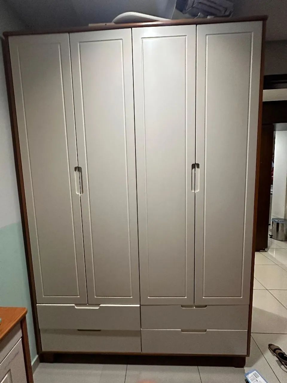 Guarda-Roupa Infantil Cinza com Design Moderno - Foto 2