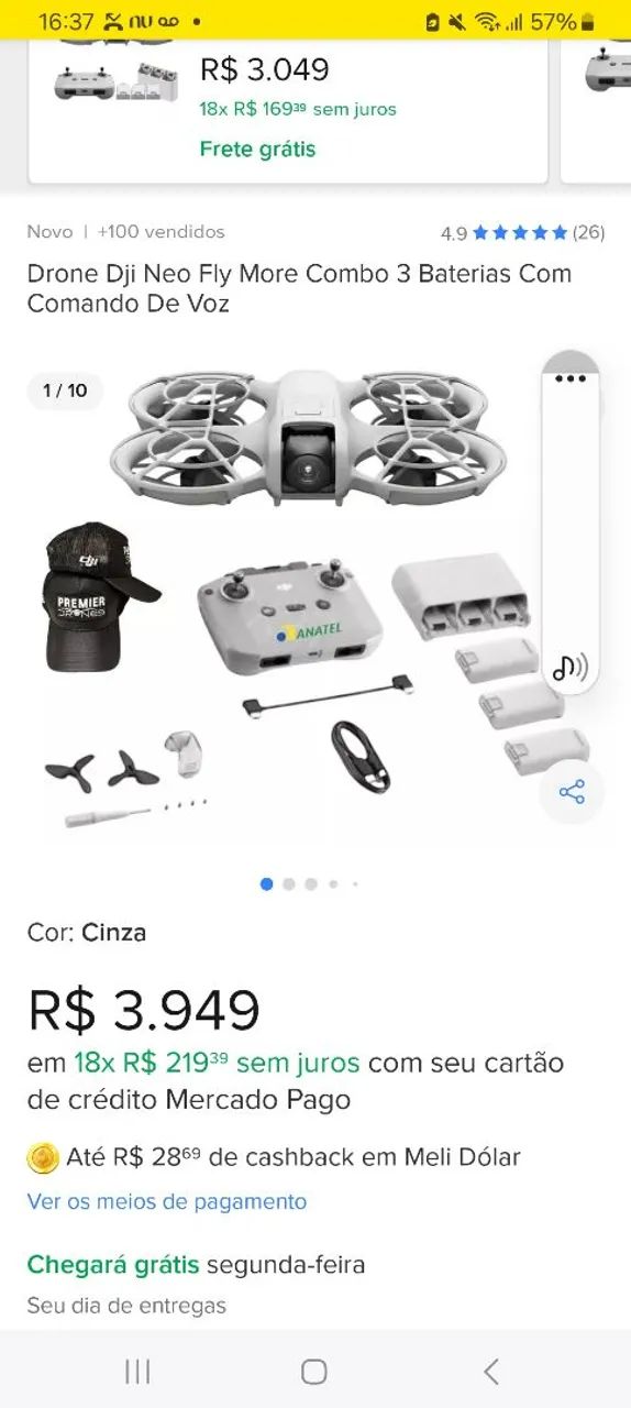 Drone DJI Neo Fly More Combo 3 - 