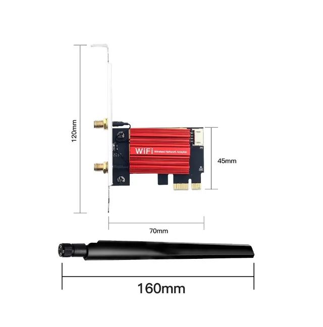 Placa de Rede Sem Fio Wi-fi 5 Ac1200 Bluetooth 4 - Foto 5