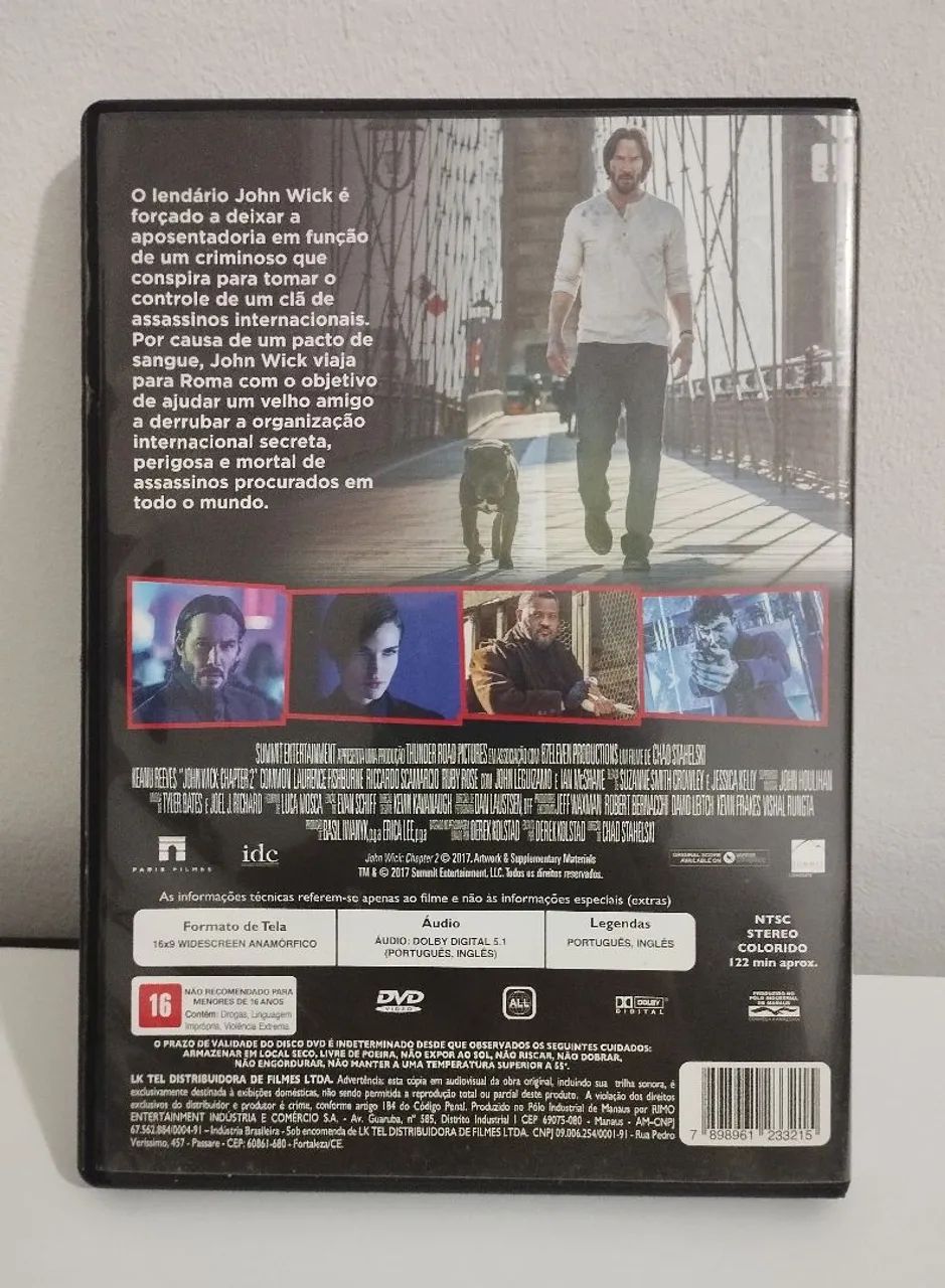 DVD John Wick - Chapter 2 (um novo dia para matar)  - Foto 4