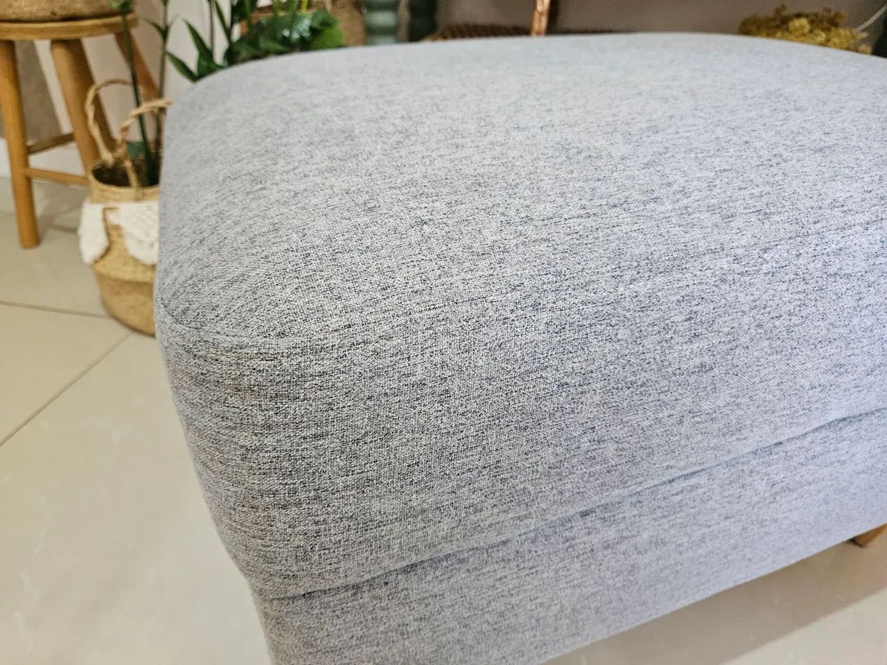 Puff em linho  - Foto 2