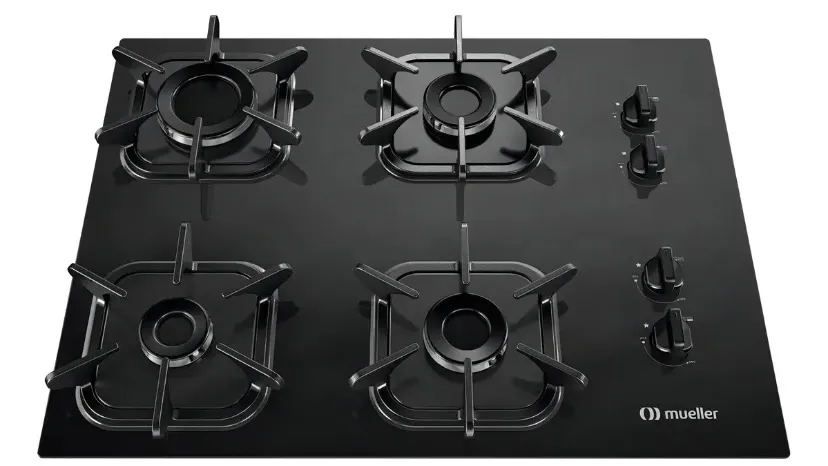 Cooktop 4 bocas + balcão