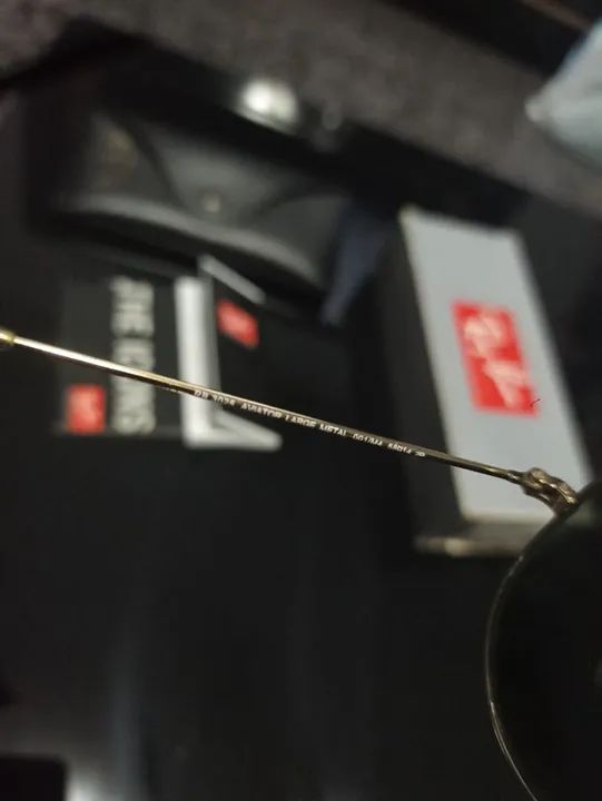 Óculos de Sol Lentes Polarizadas Ray-Ban Aviator - Foto 4