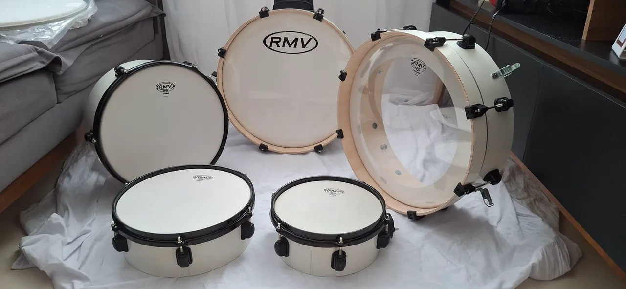 Bateria RMV Trip Compacta Branca Shell Pack
