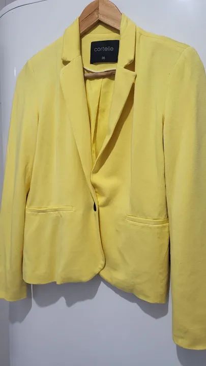 Blazer Amarelo Feminino - Foto 2