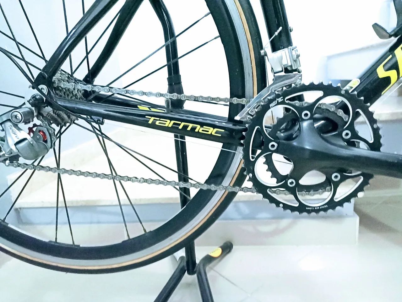 SPEED (54) SPECIALIZED TARMAC, TIAGRA 10V, PNEUS NOVOS(cartão 12x). Trocas 7.5k - Foto 4