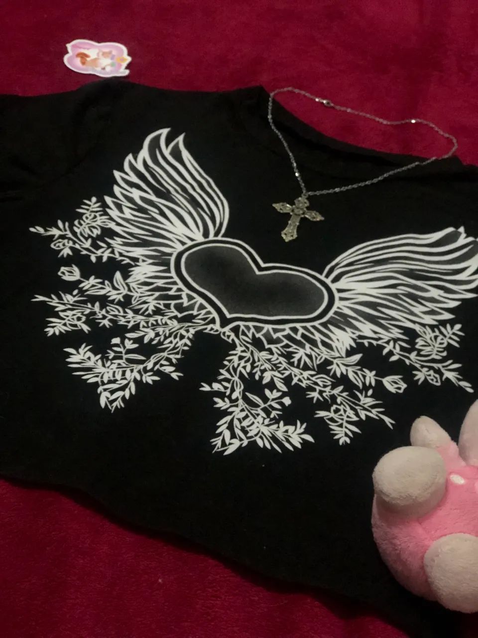 Blusinha heart y2k shein gotica - Foto 3