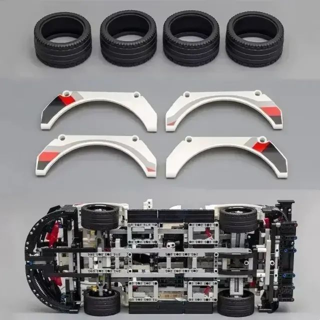 Tipo Lego Porshe GT3 1:10 1580 peças - Foto 5