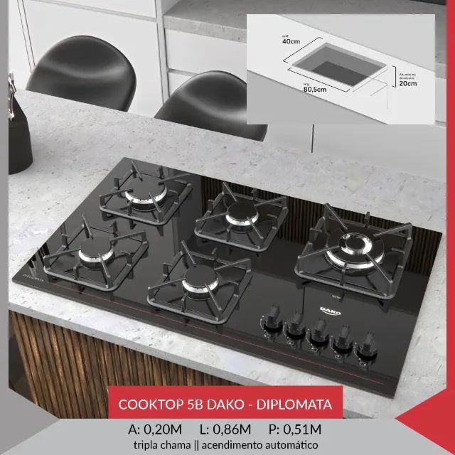 COOKTOP 5 BOCAS 