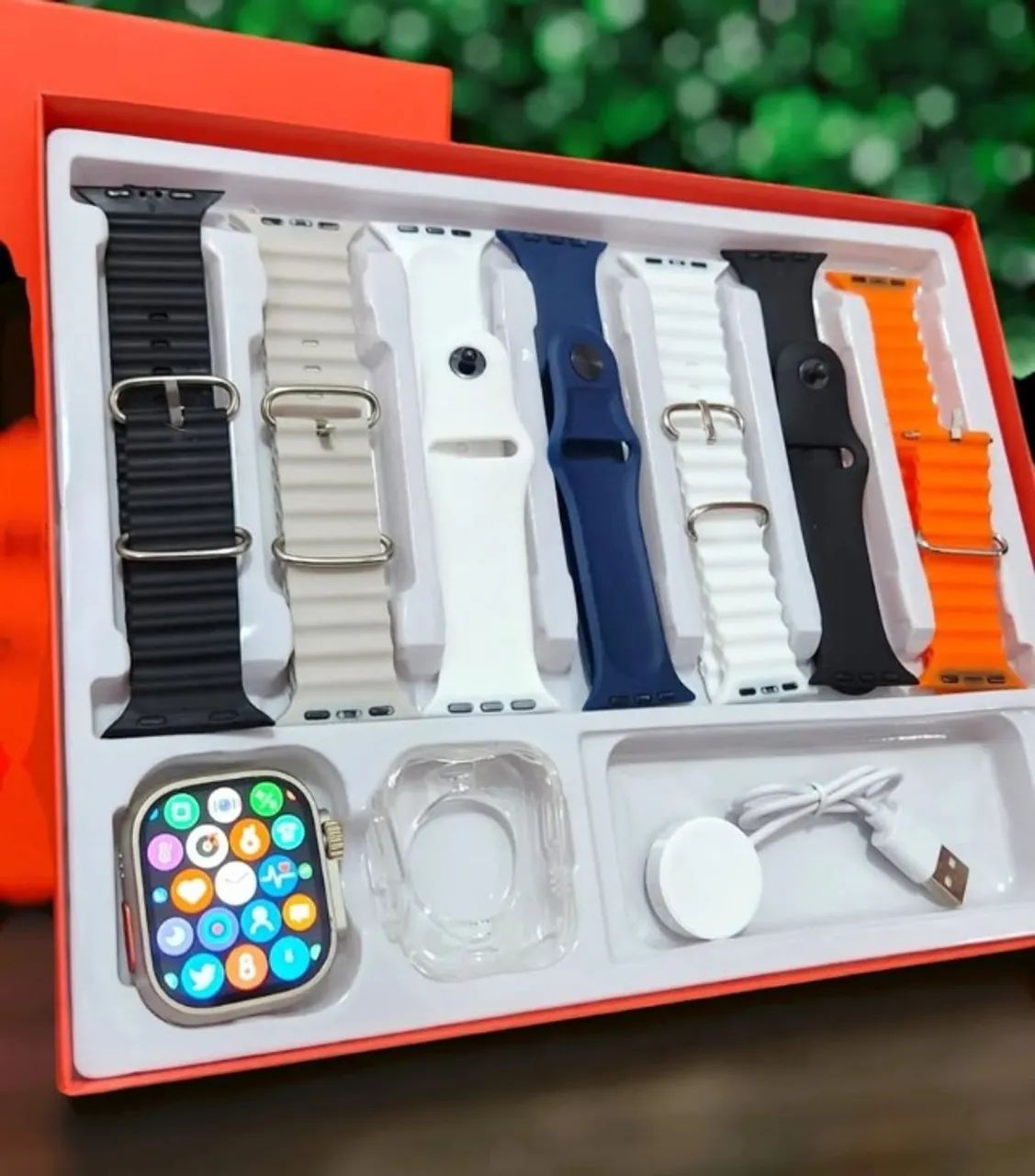 Smartwatch Estilo Apple + 7 Pulseiras  - Foto 2