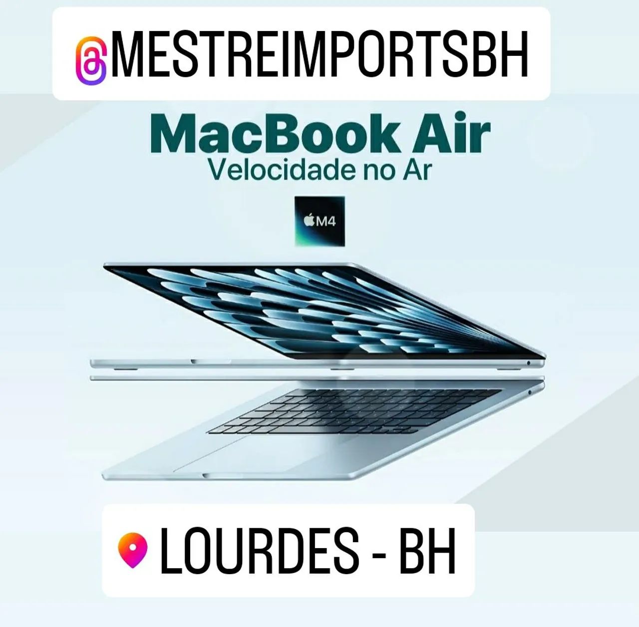 MacBook Air M4 - 16 DE RAM 256 SSD 13POL SLY BLUE (LOJA FISICA) LOURDES-BH