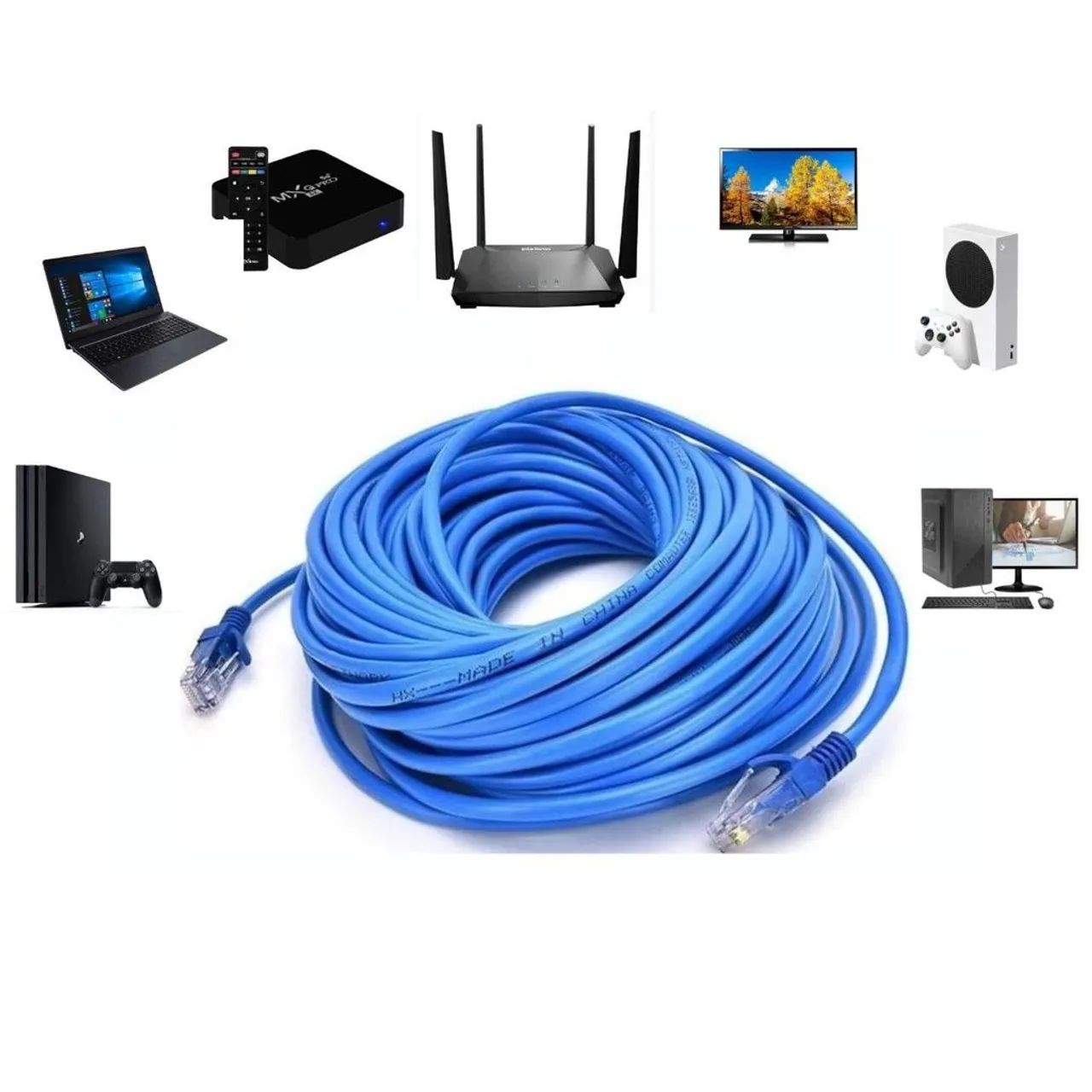 Cabo de Rede Ethernet 10 Metros CAT5