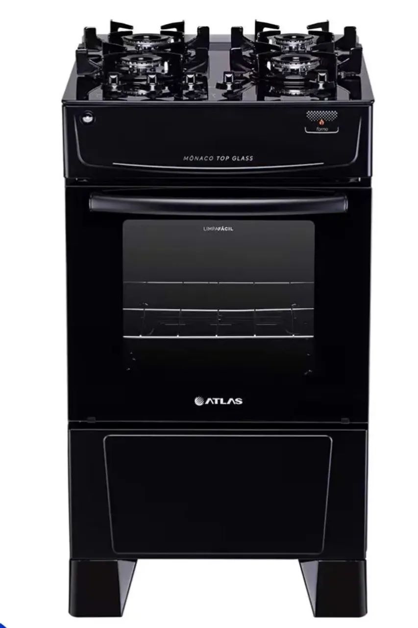 Fogão Atlas 4 bocas mesa de vidro  novo lacrado! - Foto 5
