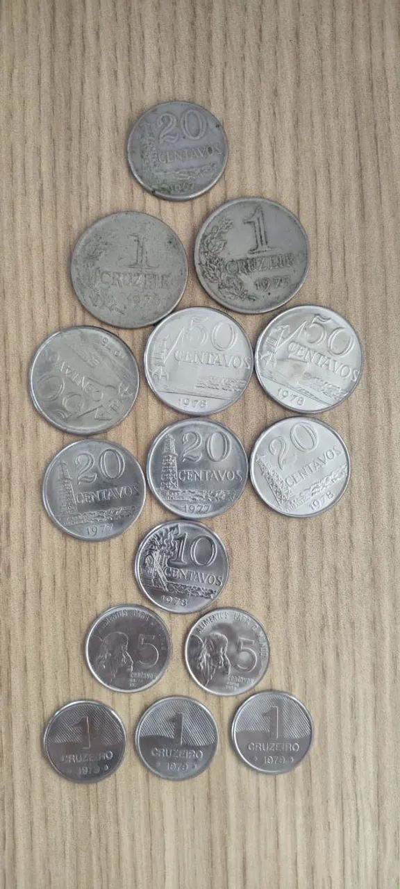 Lote de 15 Moedas Antigas - Cruzeiro 1967 a 1979. - Foto 3