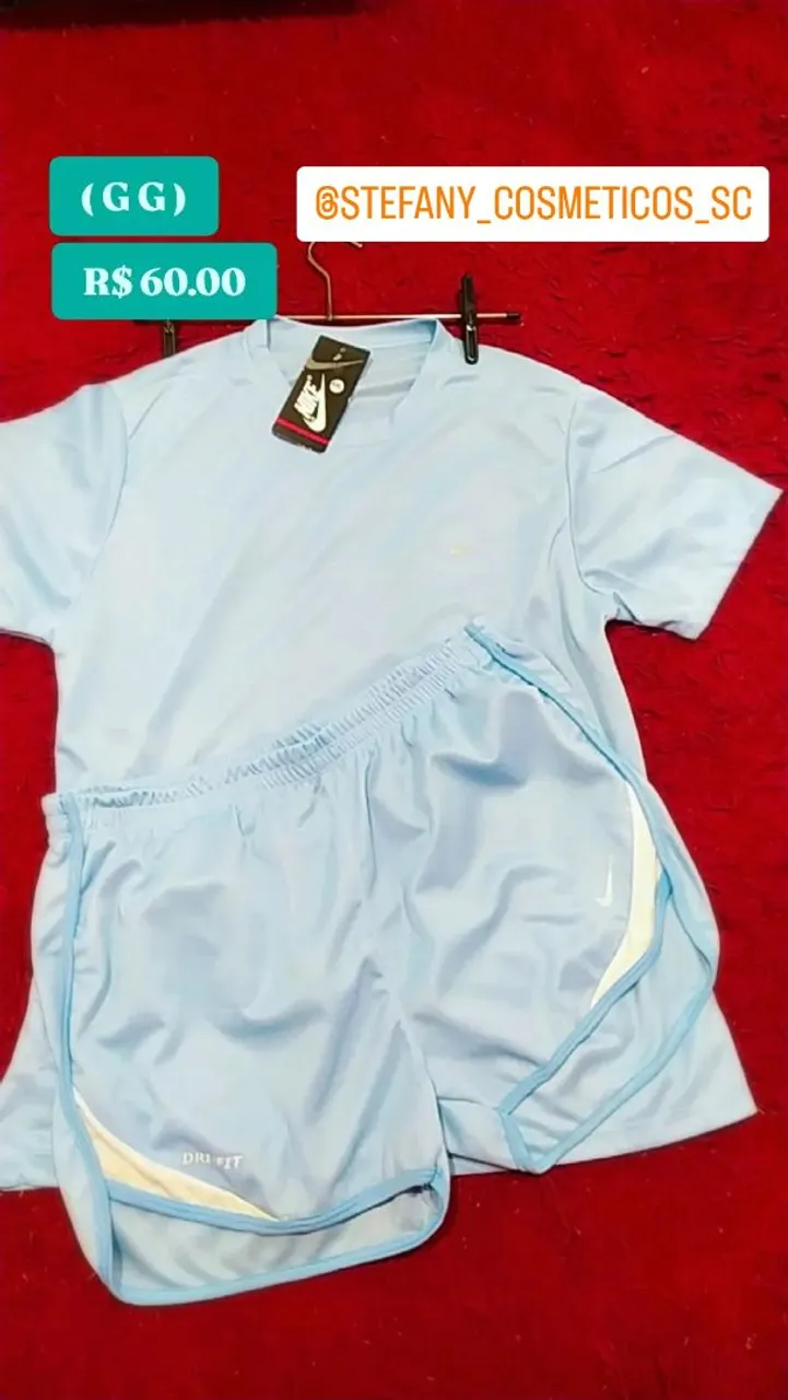 Conjunto Nike Dri-FIT Azul Claro ( GG )
