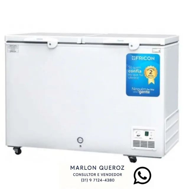 Freezer Horizontal Fricon 2 Portas Dupla Ação 411L - 127/220V
