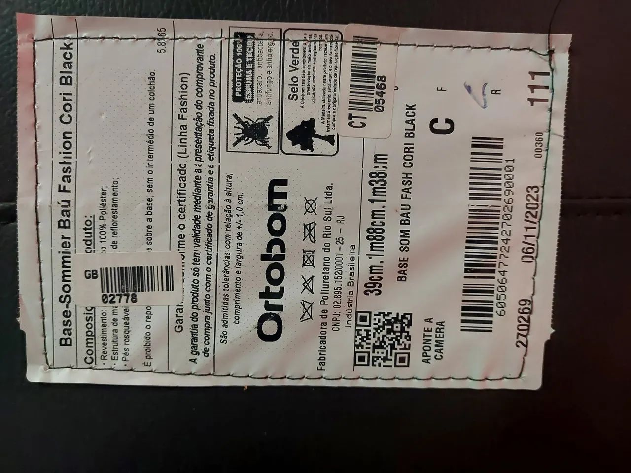 Base Box Casal cor Preta Ortobom  - Foto 6