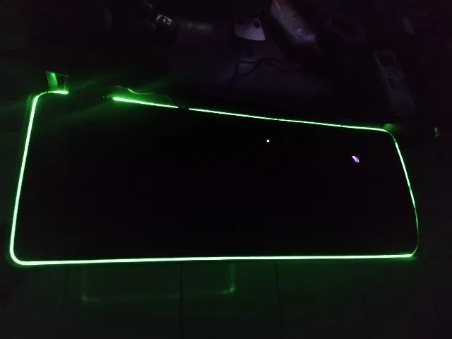 MousePad Gamer LED - RGB - Impermeável - EXBOM - 300mm x 800mm - Novo - Foto 3