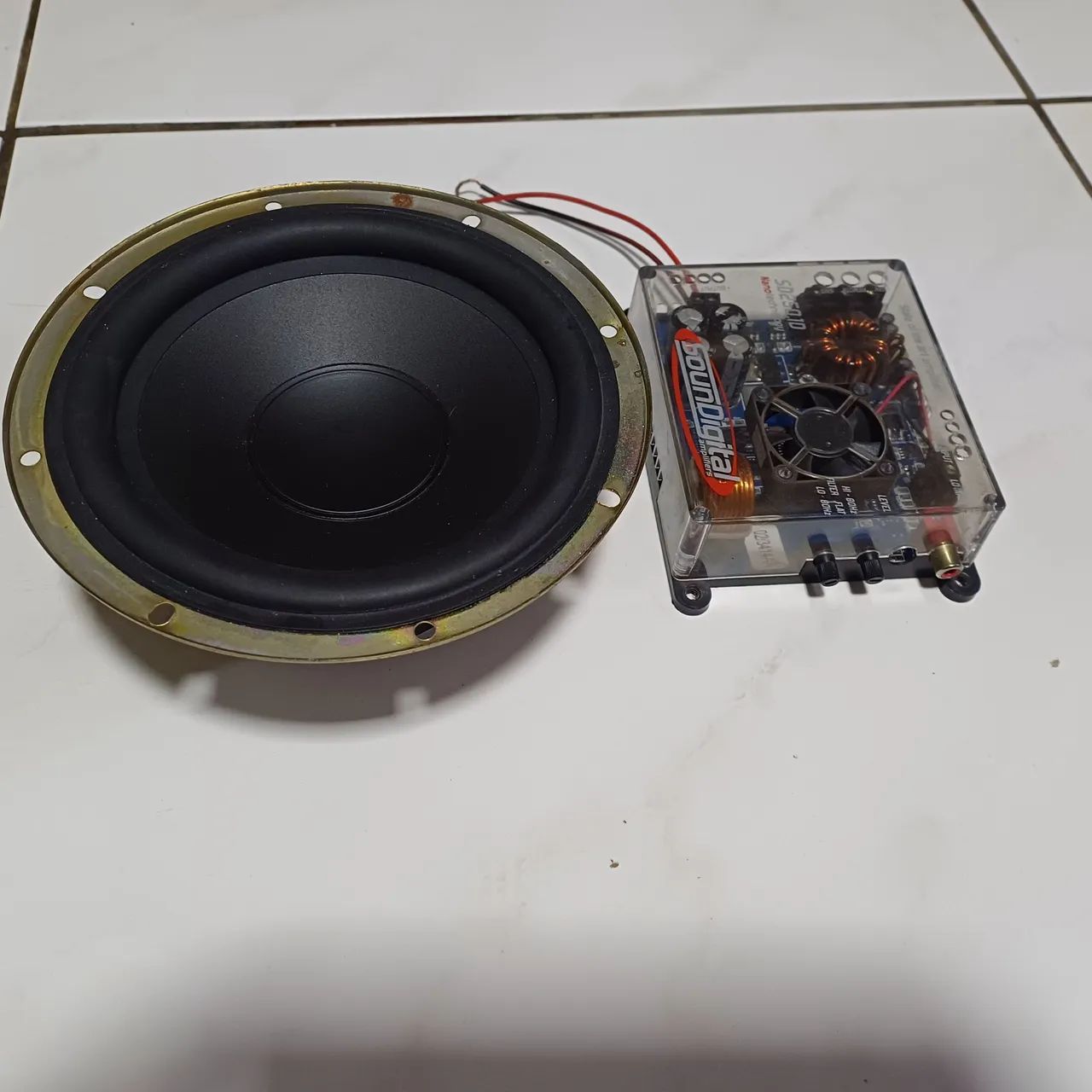 Amplificador Sound Digital SD250.1D  e alto falante 8 polegadas Nano Technology - Foto 2