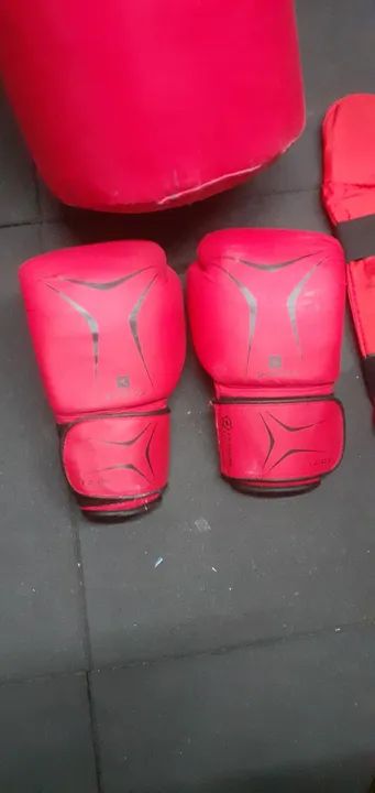 Kit Boxe Completo - Saco de Pancada, Luvas e Caneleiras - Foto 3