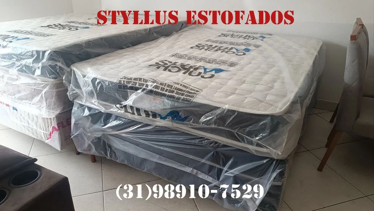 Cama box com colchão casal