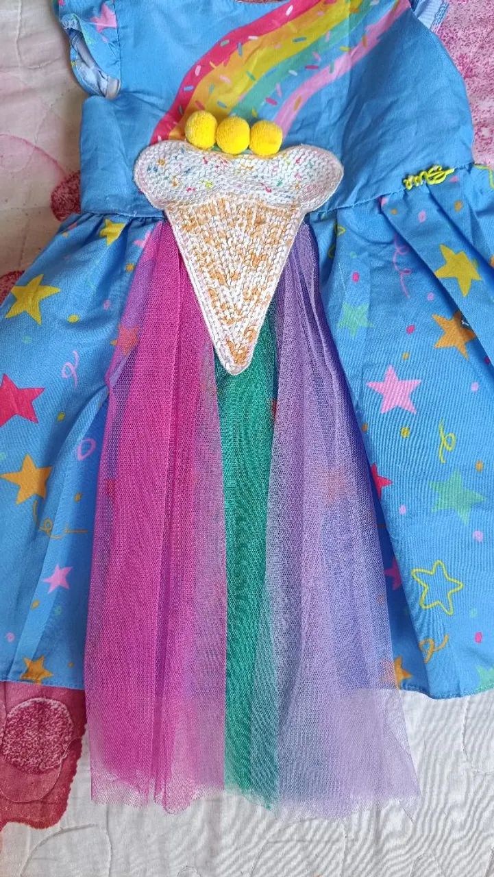 Vestido perfeito Mon Sucre Sorvete 1 ano - Foto 2