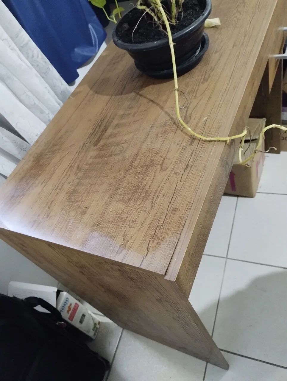 Escrivaninha MDF marron claro - Foto 3