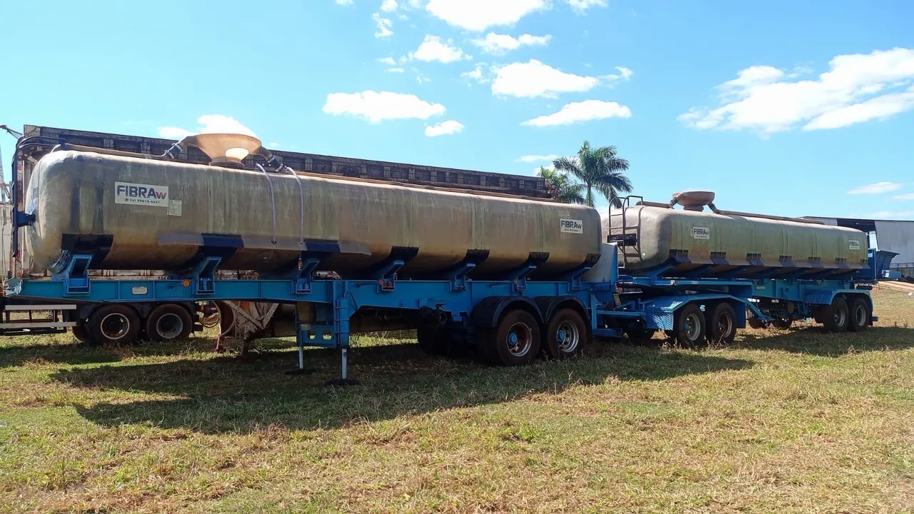 Canavieiro Rodotrem Vinhaça tanque fibra