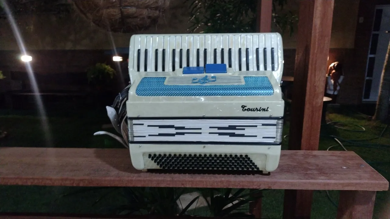 ACORDEON SANFONA GOURINI 120 BAIXOS ITALIANA IMPECÁVEL