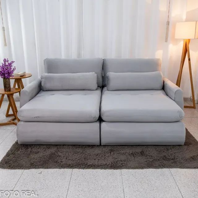 Sofá Cama Retrátil Amaranto 2,30m Sem Caixa Produto Novo!  Pronta Entrega!  Rf - Foto 5