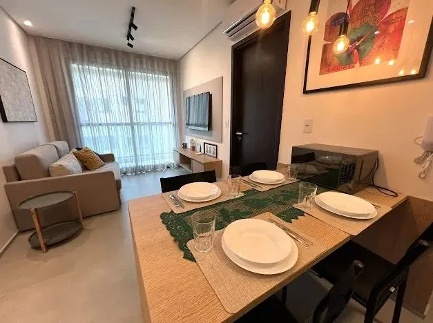 lindo quarto e sala mobiliado na ponta verde.