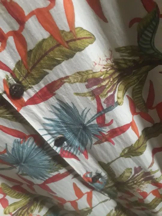 Camisa de manga curta viscose  estampada M - Foto 4