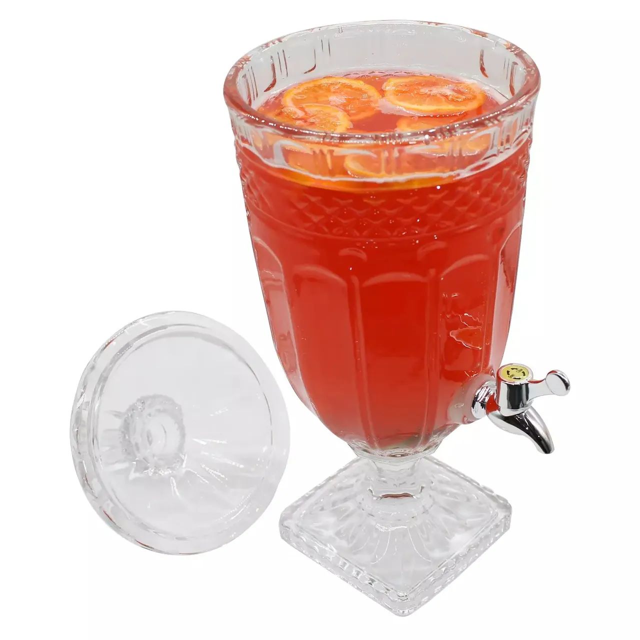 Suqueira Dispenser Bebidas Água Suco 3 Litros Cristal Luxo - Foto 2