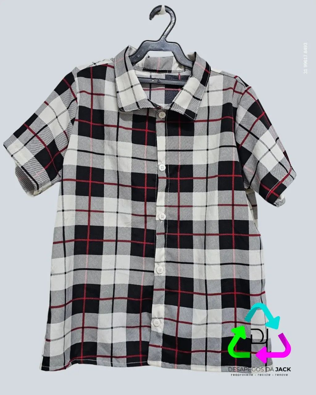 Camisa Infantil Xadrez