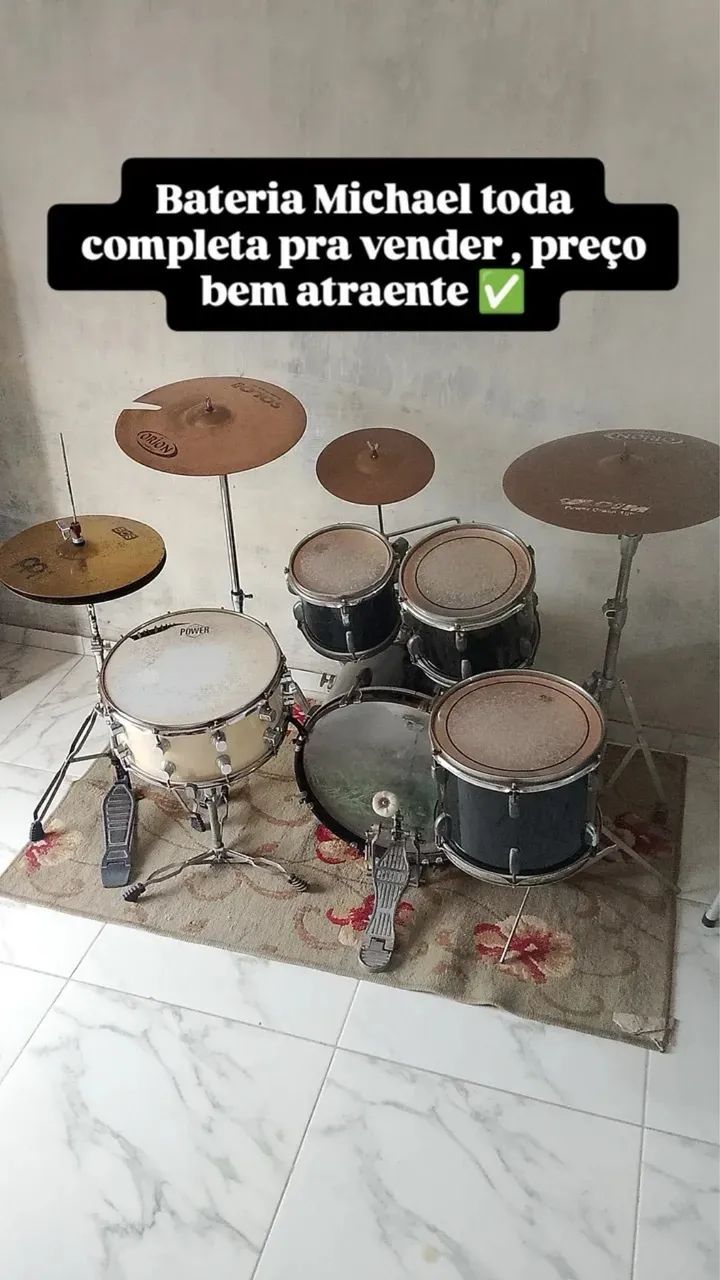 Bateria completa Michael preço negociável 