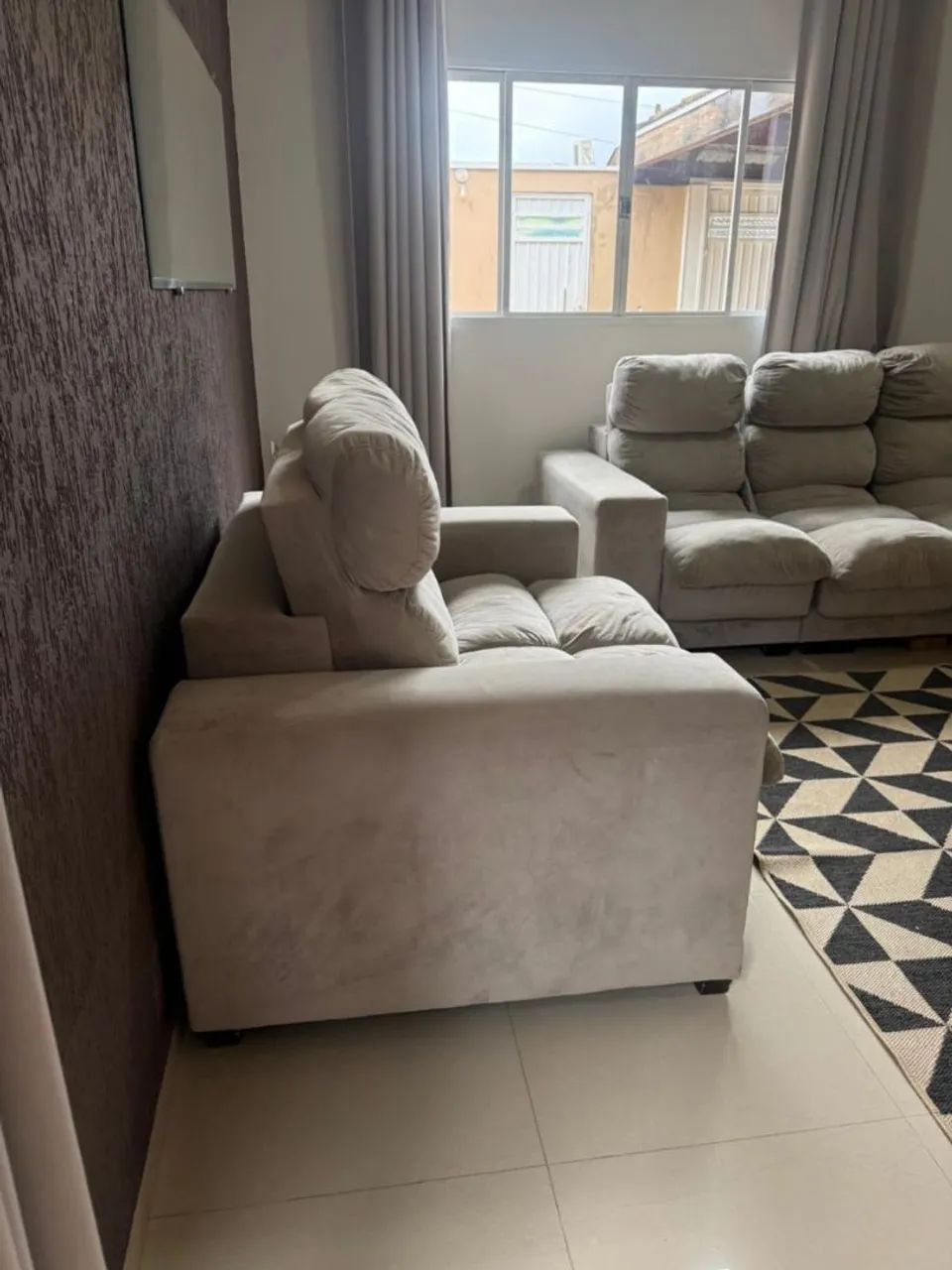 Vendo sofá reclinável individual 2 e 3 lugares - Foto 5