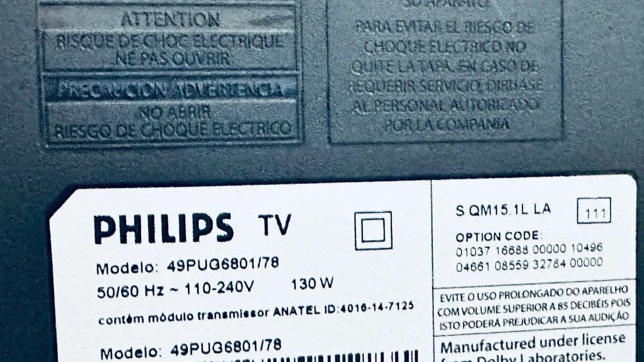 TV smart 50polegadas Philips só sai som não aparece imagem  não reservo mais. - Foto 5