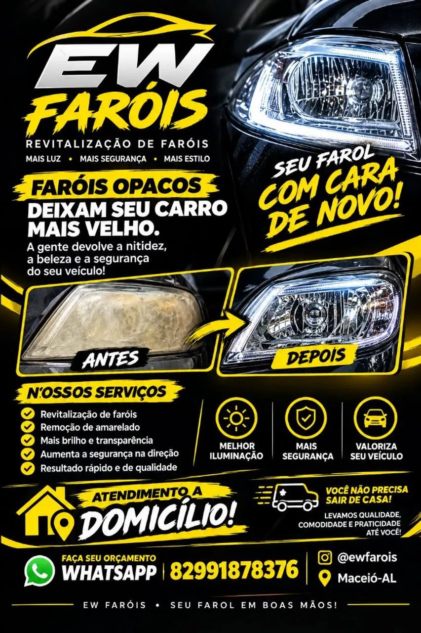 Revitalização de faróis