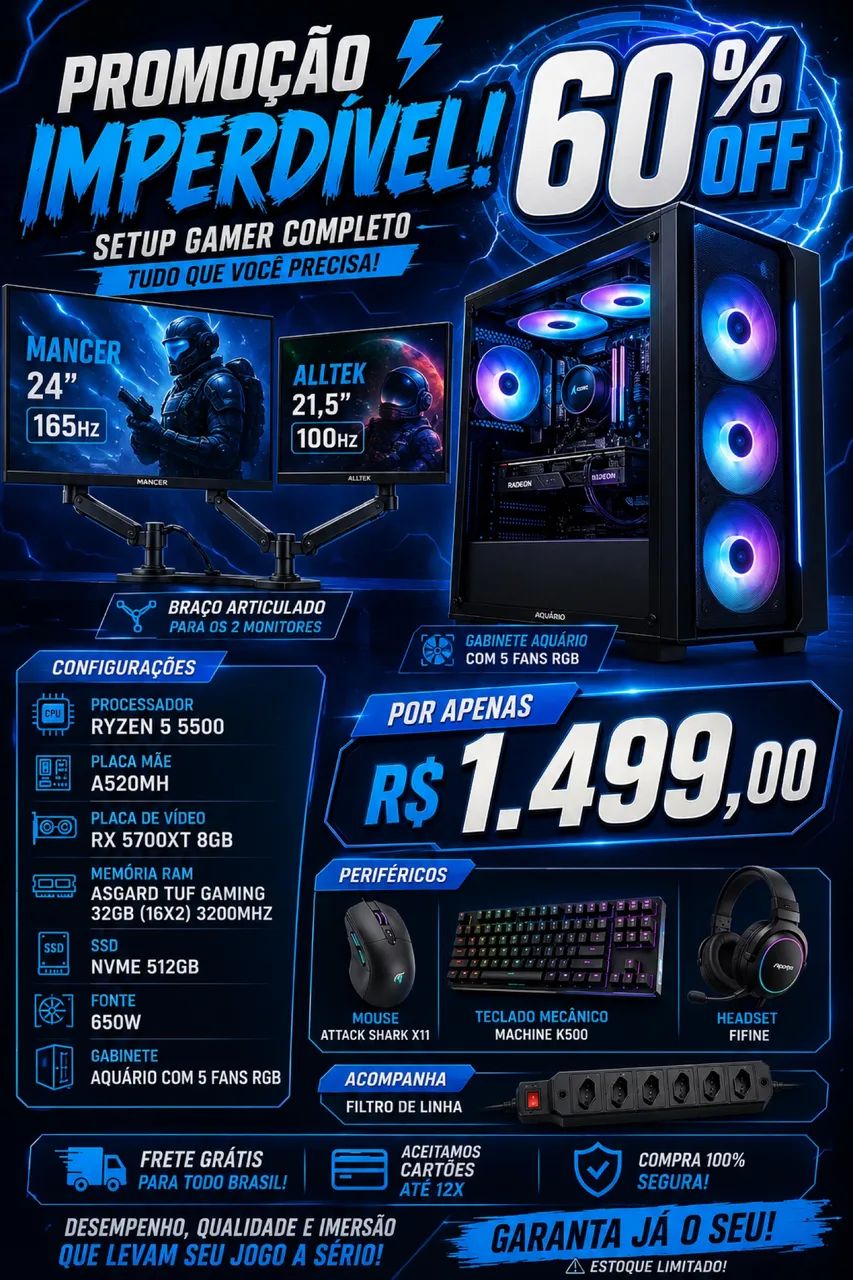 SETUP GAMER COMPLETO 