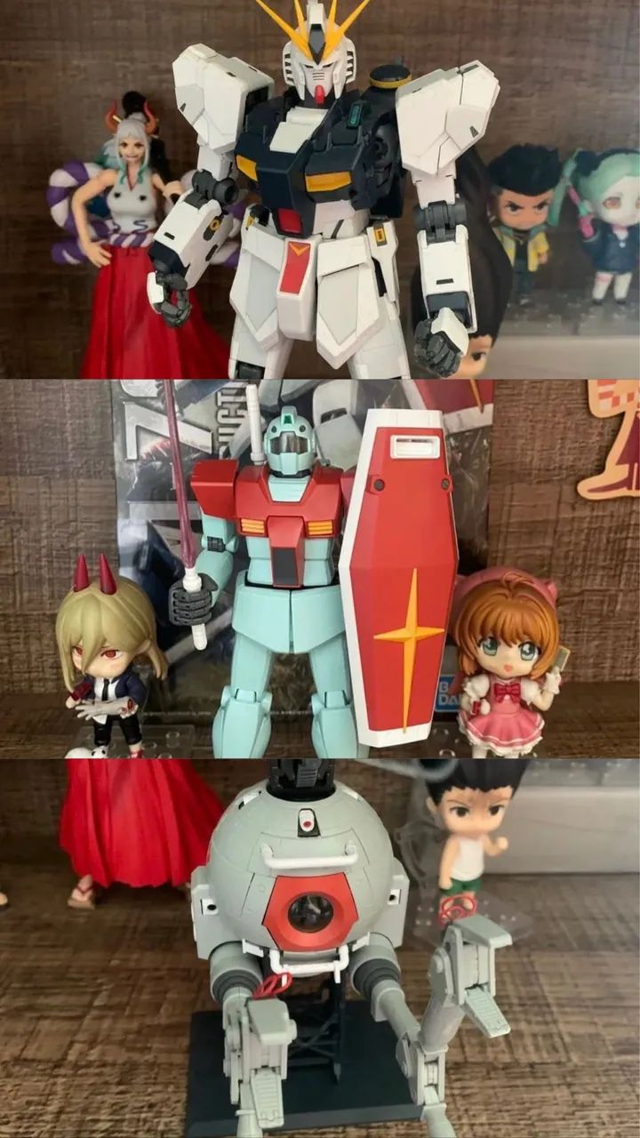 Pack 3 figures model Kit Gundam 