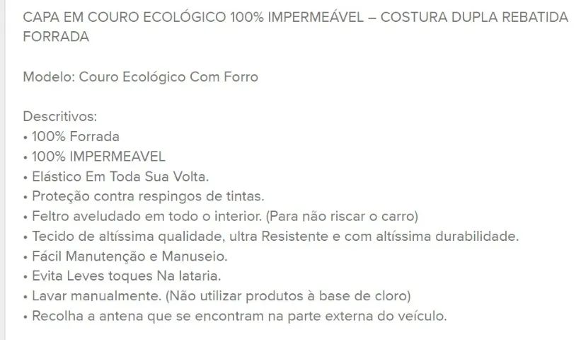 Capa de Carro - Foto 2