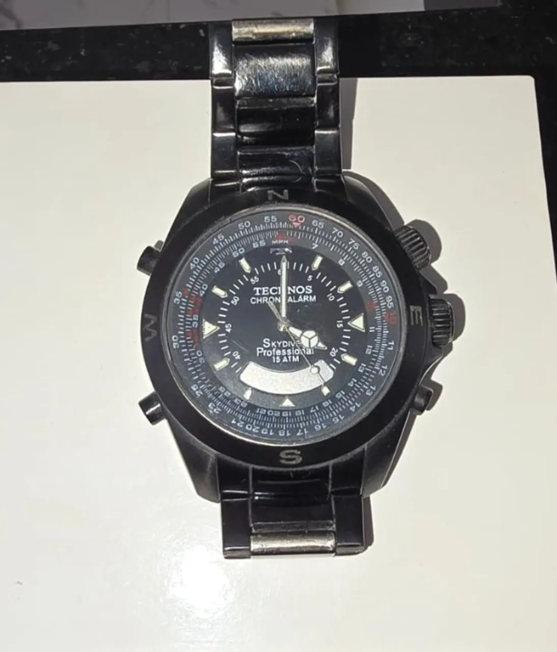 Tecnos Skydive Professional 15 ATM Chrono Alarm - Original